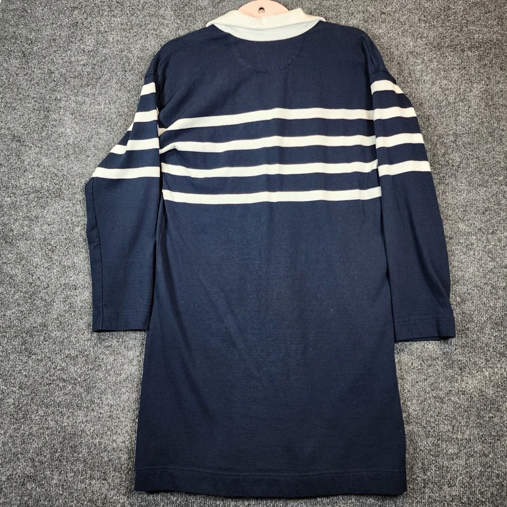 Faherty Women Coastal Preppy Nautical Old Money Rugby Stripe Tunic Dress Size‎ S